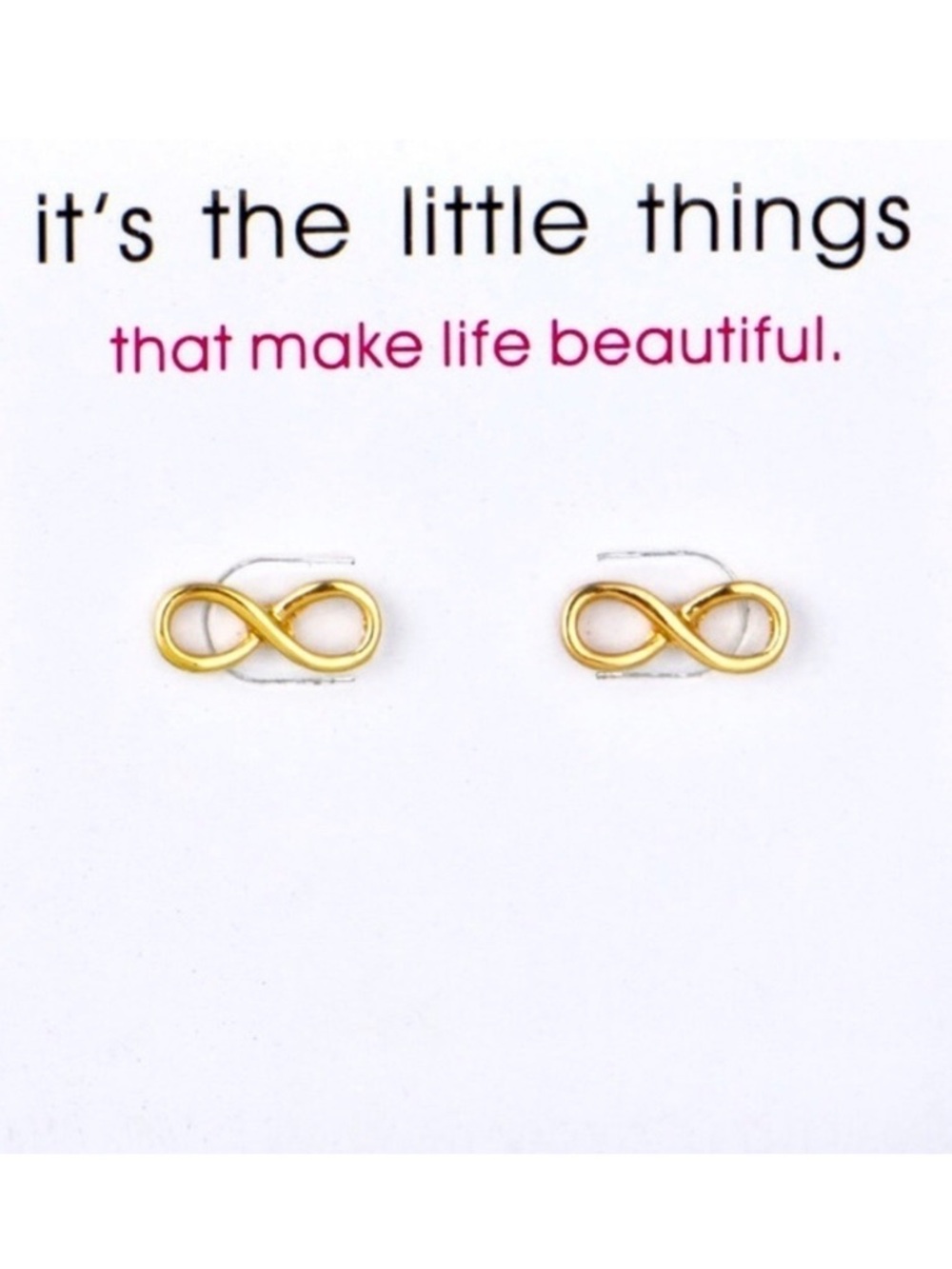 ⭐️ 5 for $25 Infinite Love Gold Tone Earrings